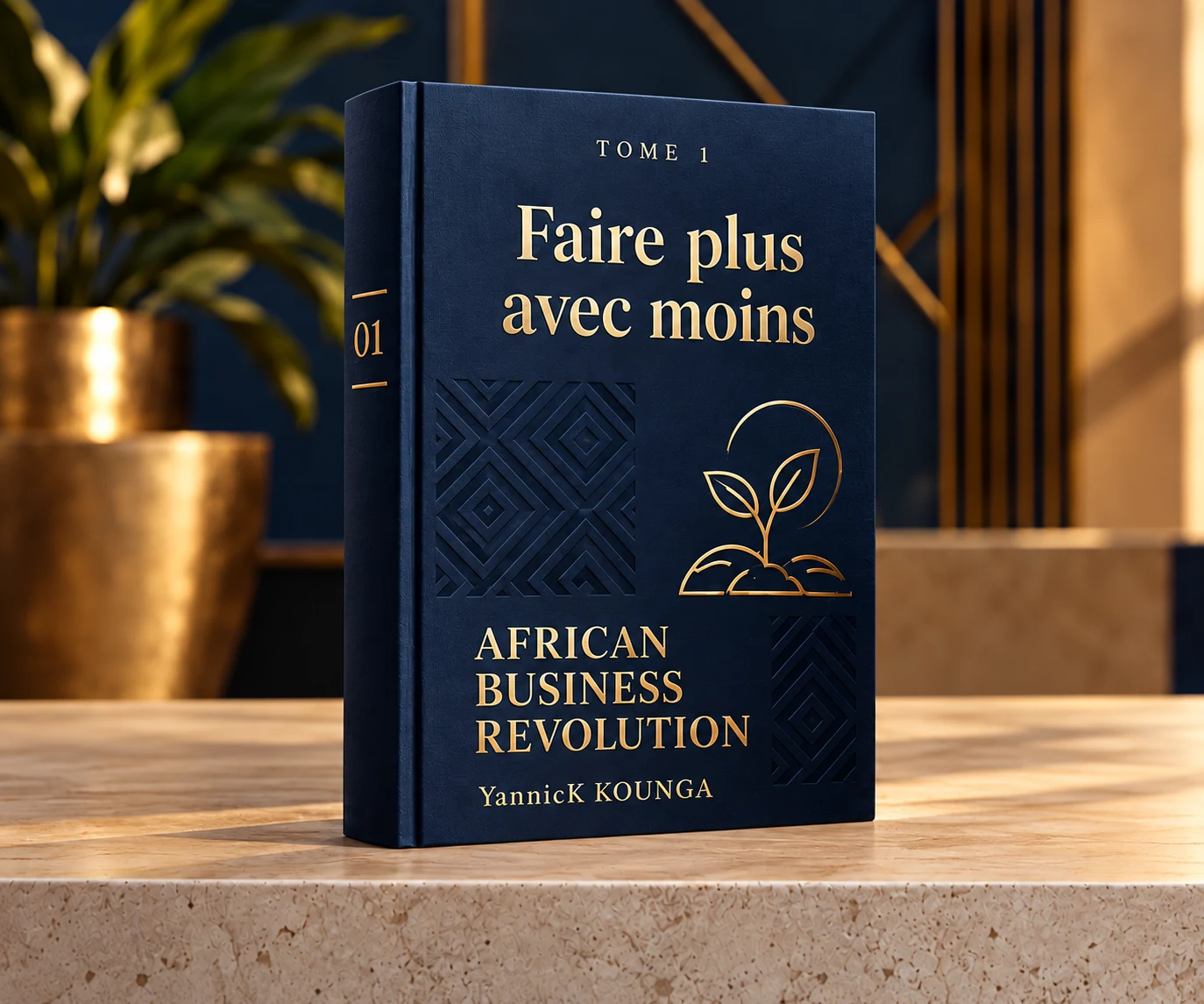 Concept de couverture en avant-première du tome 1, Faire plus avec moins.