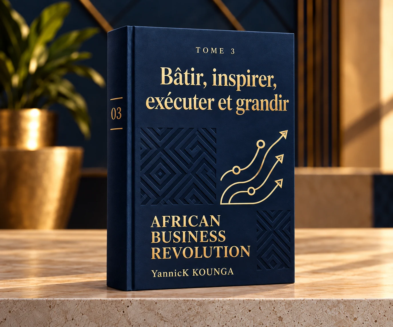 Concept de couverture en avant-première du tome 3, Bâtir, inspirer, exécuter et grandir.